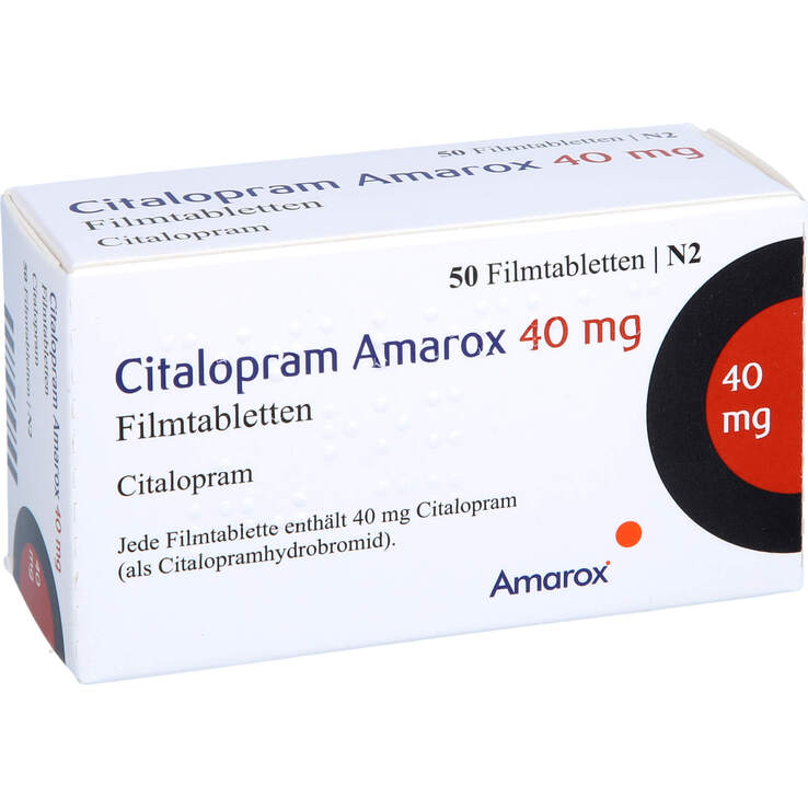 Citalopram Amarox 40 mg Filmtabletten - 1