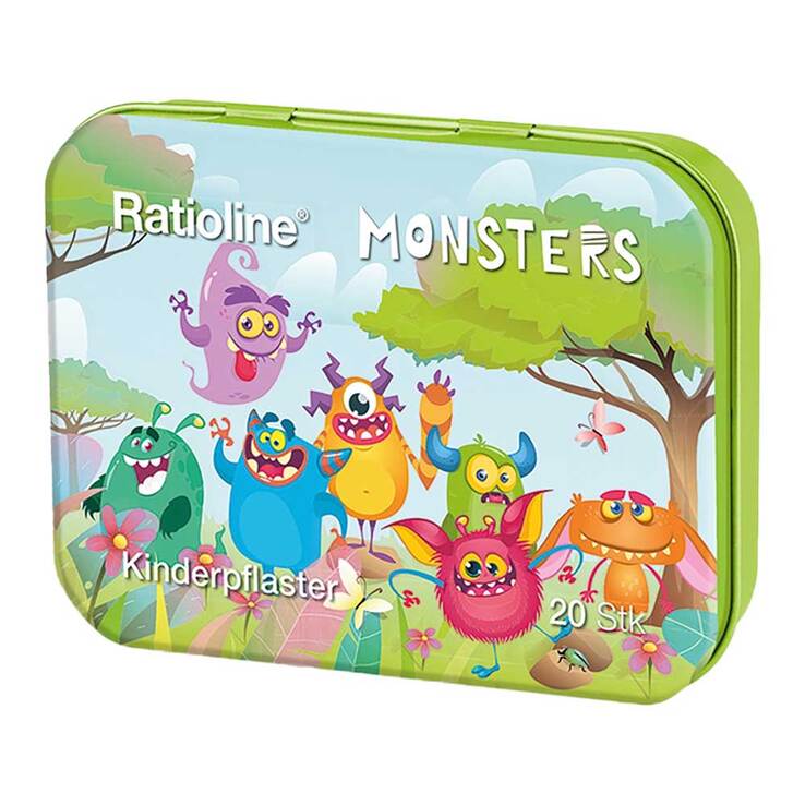 Ratioline Kinderpflaster Strips 3 Größen Blechbox - 1