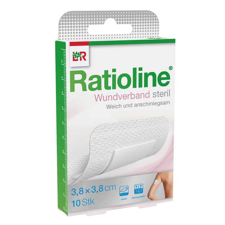 Ratioline Wundverband 3,8x3,8 cm steril - 1