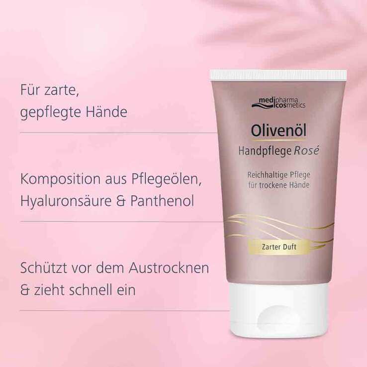 Olivenöl Handpflegecreme Rose - 4
