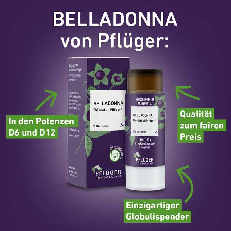 Belladonna D6 Globuli Pflüger Dosierspender - 3