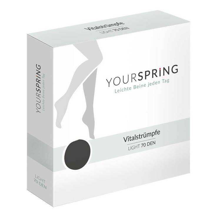 Yourspring light transparent 70den AD 38 / 39 schwarz - 1