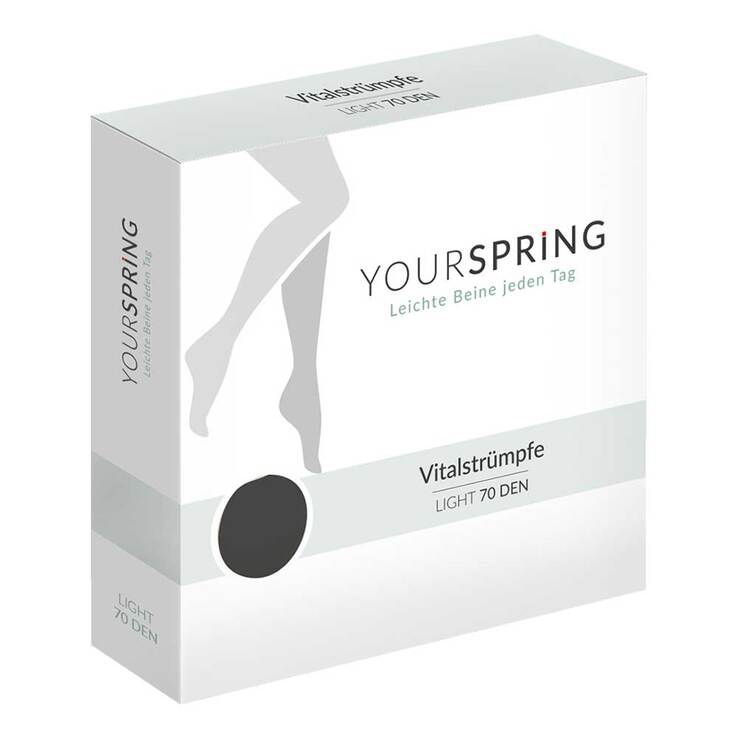 Yourspring light transparent 70den AD 40 / 41 schwarz - 1
