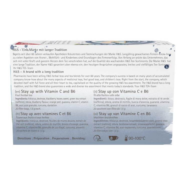 H&S Stay up mit Vitamin C und B6 Filterbeutel - 2