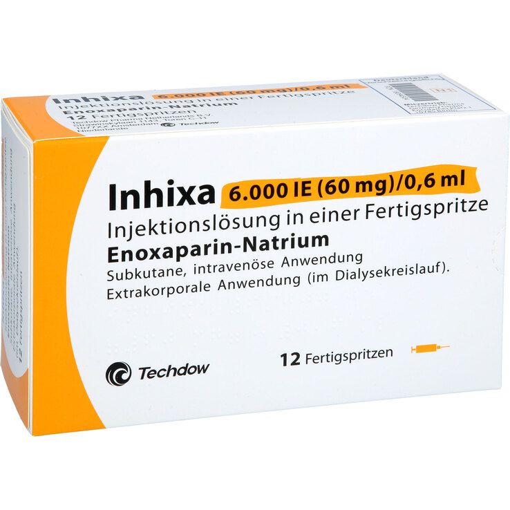 Inhixa 6.000 I.E. 60 mg / 0,6 ml Injektionslösung i.e.F.-Sp. - 1