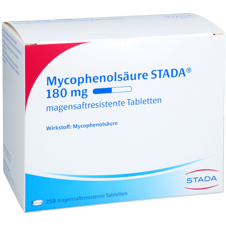 Mycophenolsäure STADA 180 mg magensaftresistent Tabletten - 1