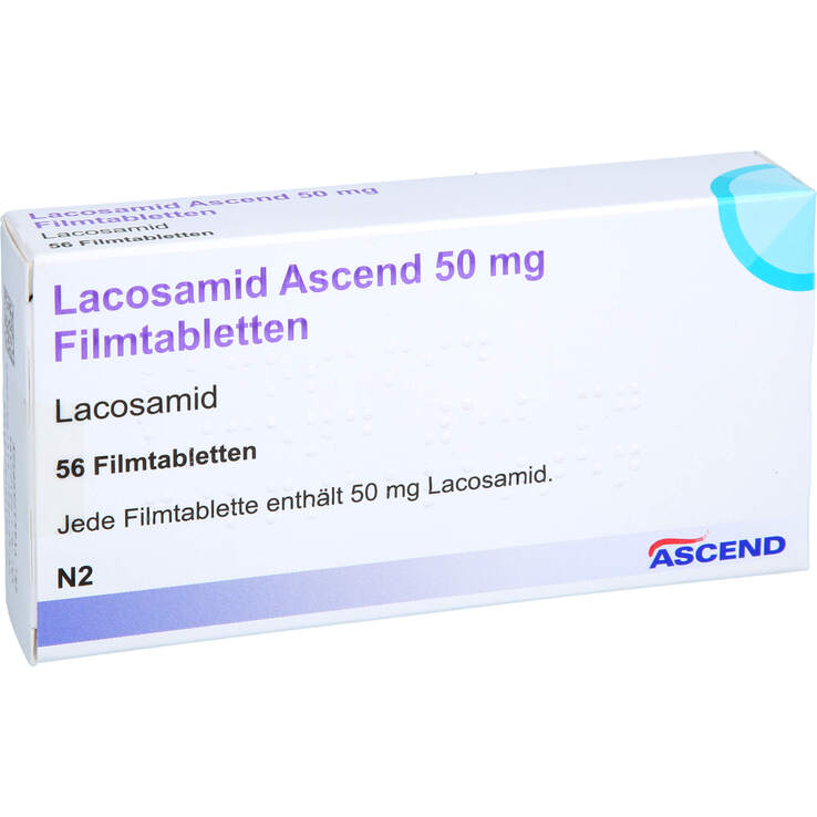 Lacosamid Ascend 50 mg Filmtabletten - 1