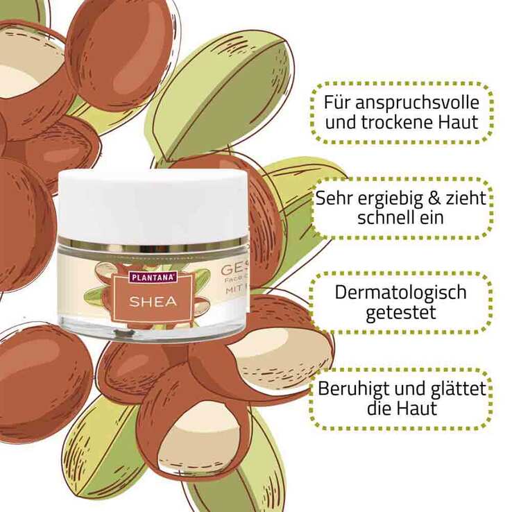 Plantana Shea Gesichtscreme Hyaluron & Vitamin-E - 2