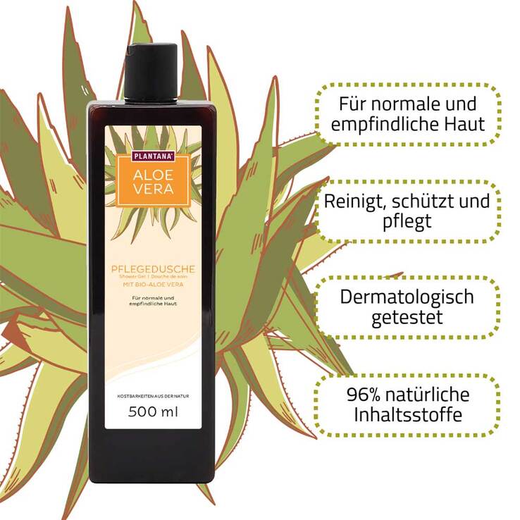 Plantana Aloe Vera Pflege Duschbad mit Bio-Aloevera 500 ml bei APONEO kaufen