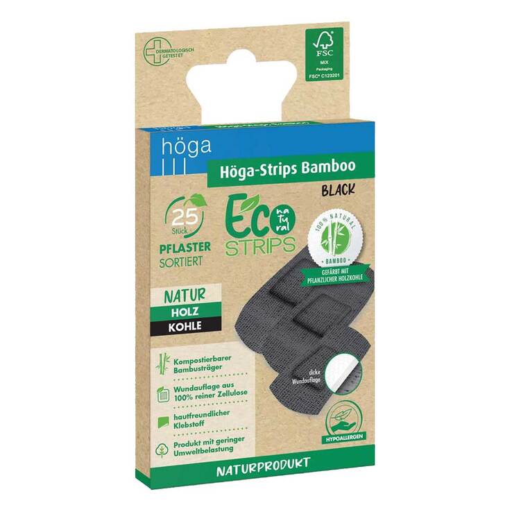 Höga-Strips Bamboo black sortiert Eco natural 25 St