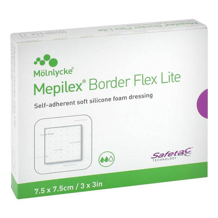 Mepilex Border Flex Lite Schaumverband 7,5x7,5 cm 10 St