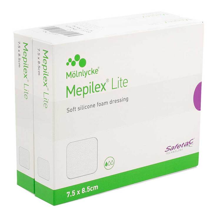 Mepilex Lite Schaumverband 7,5x8,5 cm steril 10 St