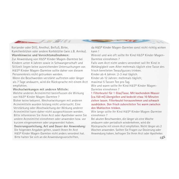 H&S Kinder Magen-Darmtee Filterbeutel - 2