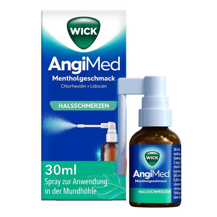 WICK Angimed Mentholgeschmack 2mg / ml + 0,5mg / ml Spr. - 1