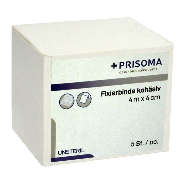 Fixierbinde kohäsiv Prisoma 4 cmx4 m 5 St