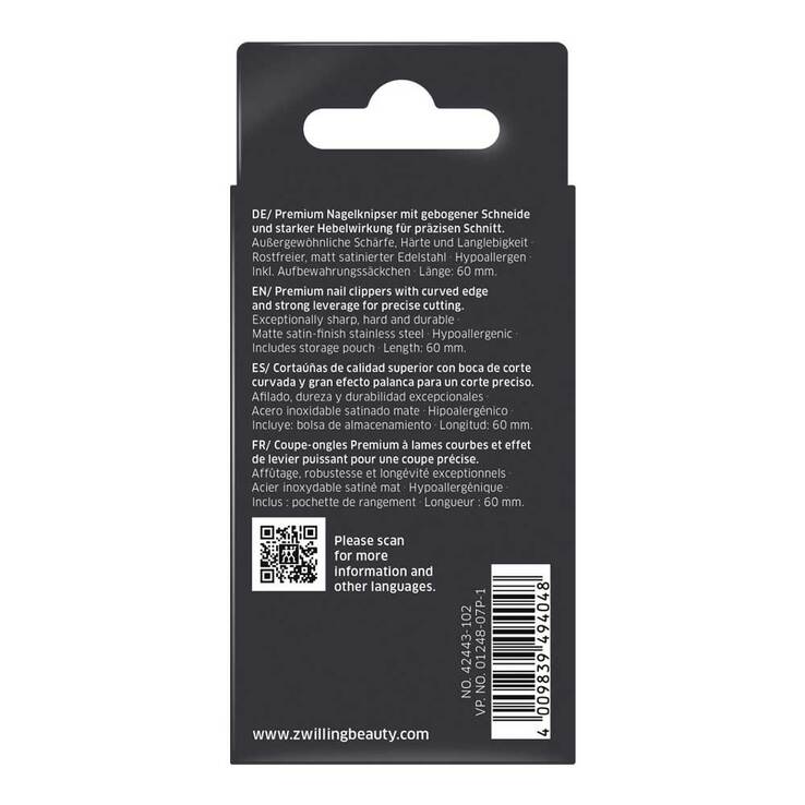 Zwilling Premium Nagelknipser 60 mm mattiert - 3