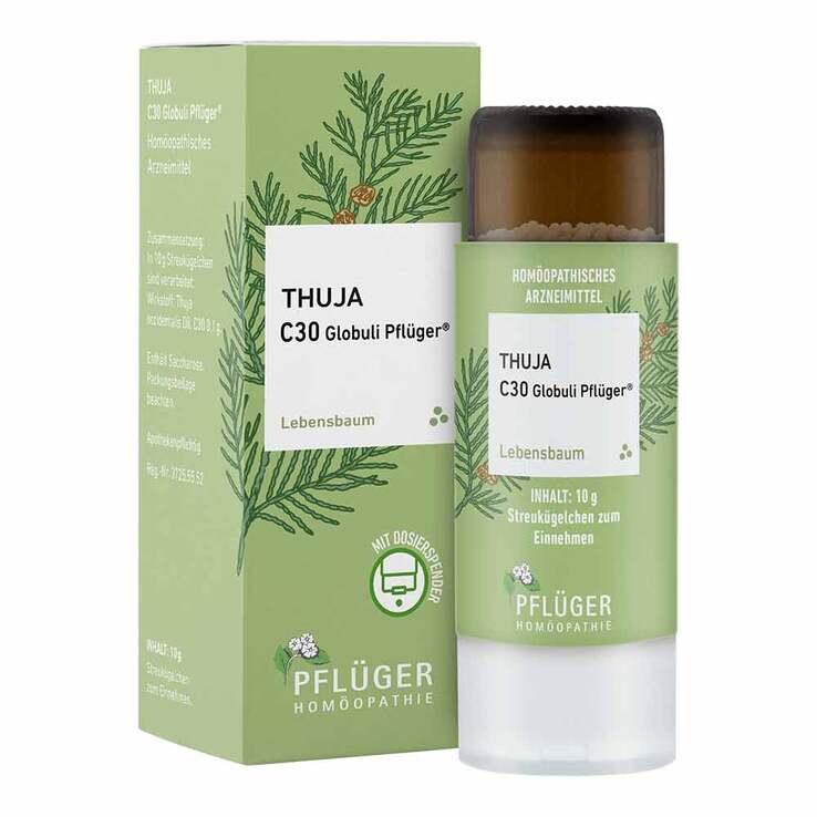 Thuja C30 Globuli Pflüger Dosierspender - 1