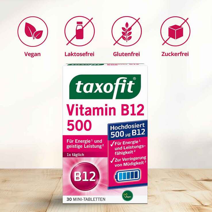 Taxofit Vitamin B12 500 Minitabletten - 6