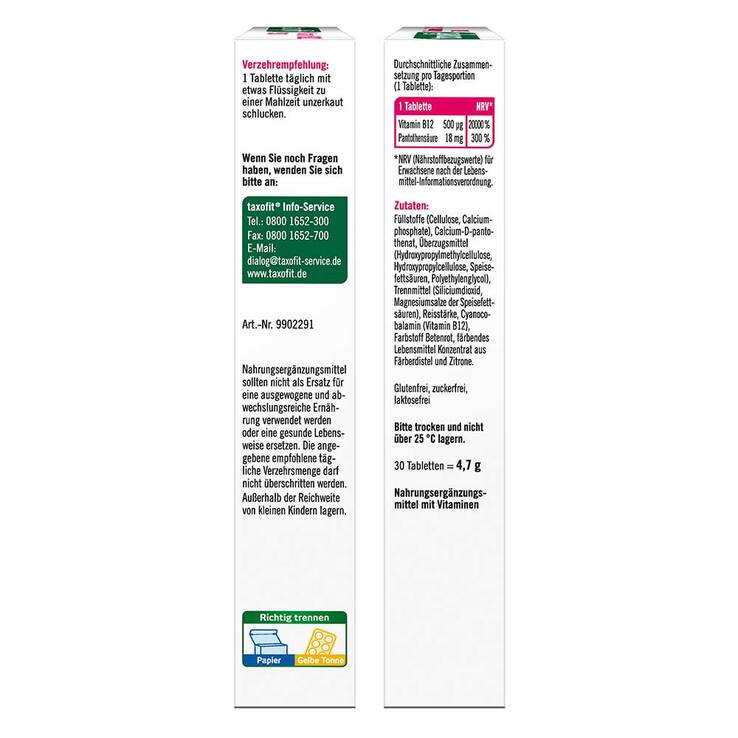 Taxofit Vitamin B12 500 Minitabletten - 9