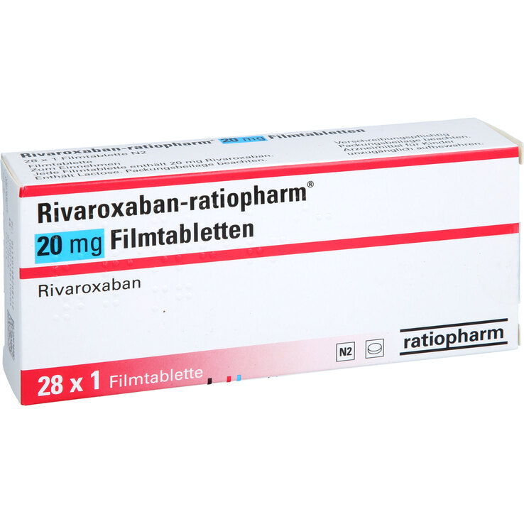 Rivaroxaban-ratiopharm 20 mg Filmtabletten - 1
