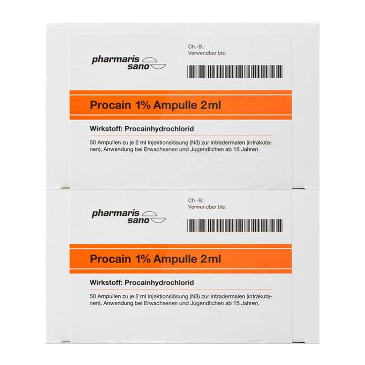 Procain pharmarissano 1% Injektionslösung Ampullen 2 ml - 1