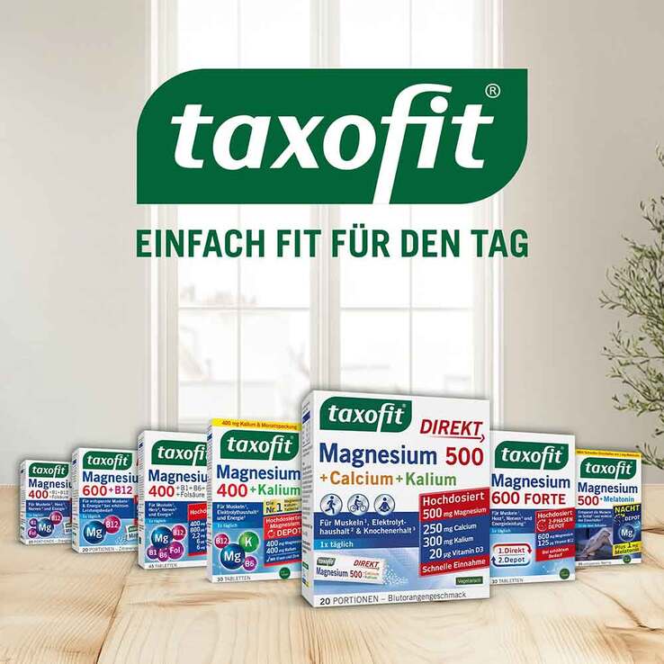 Taxofit Magnesium 500 + Calcium + Kalium Direkt Granulat - 7