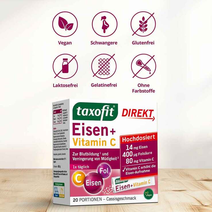 Taxofit Eisen + Vitamin C Direkt Granulat - 6