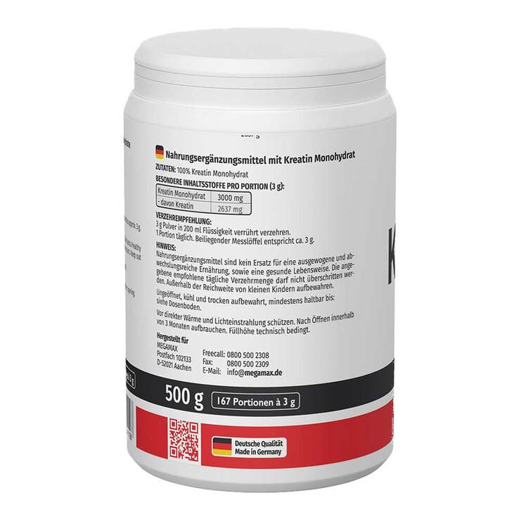 Kreatin Creapure Megamax Pulver - 3