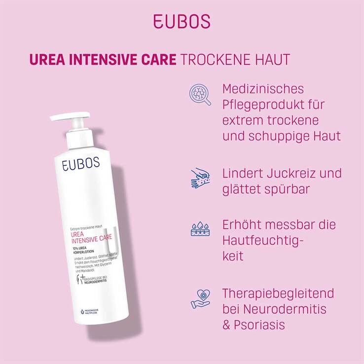 Eubos Urea Intensive Care 10% Körperlotion Dosierspender - 3