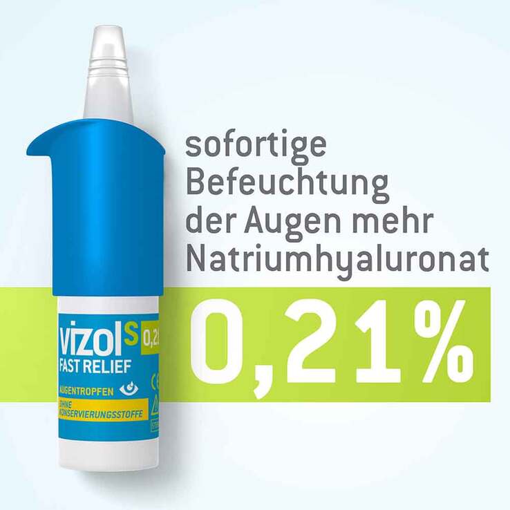 Vizol S 0,21% Fast Relief Augentropfen - 2