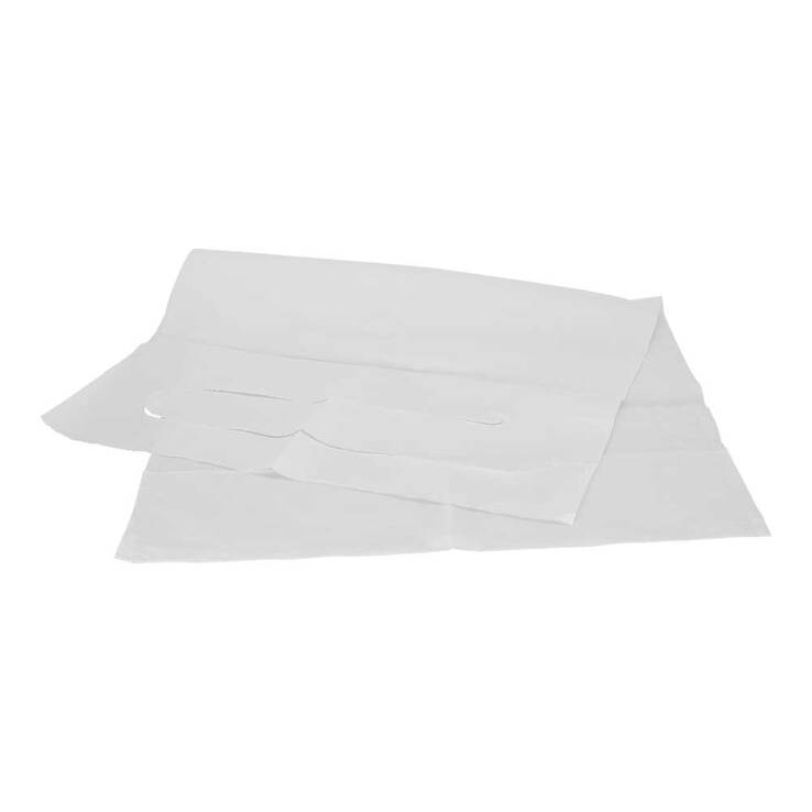 Maimed Einmal-Schutzlätz.mit Auffangta.37x66cm weiß - 2