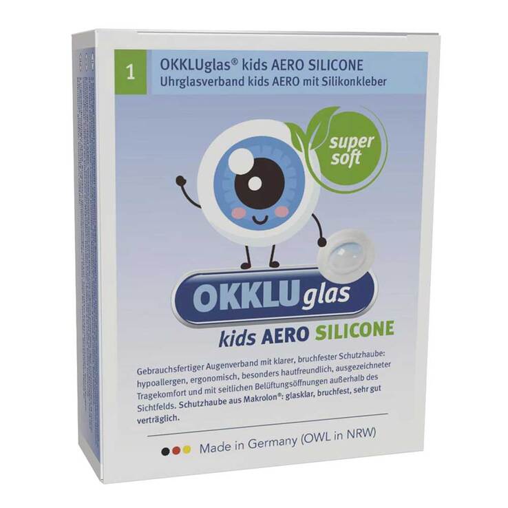 Okkluglas kids Aero Silicone Uhrglasv.Silikonkleb. - 1