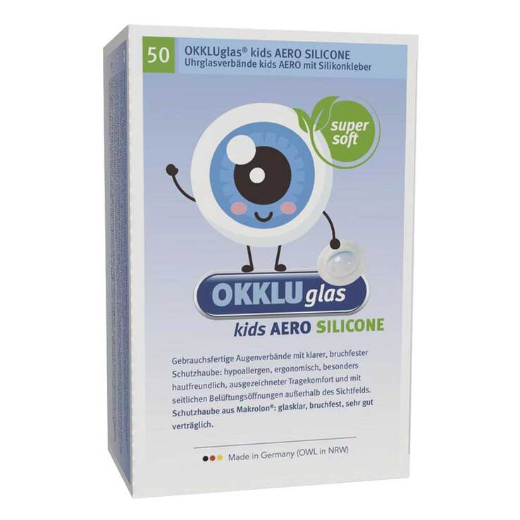 Okkluglas kids Aero Silicone Uhrglasv.Silikonkleb. - 1