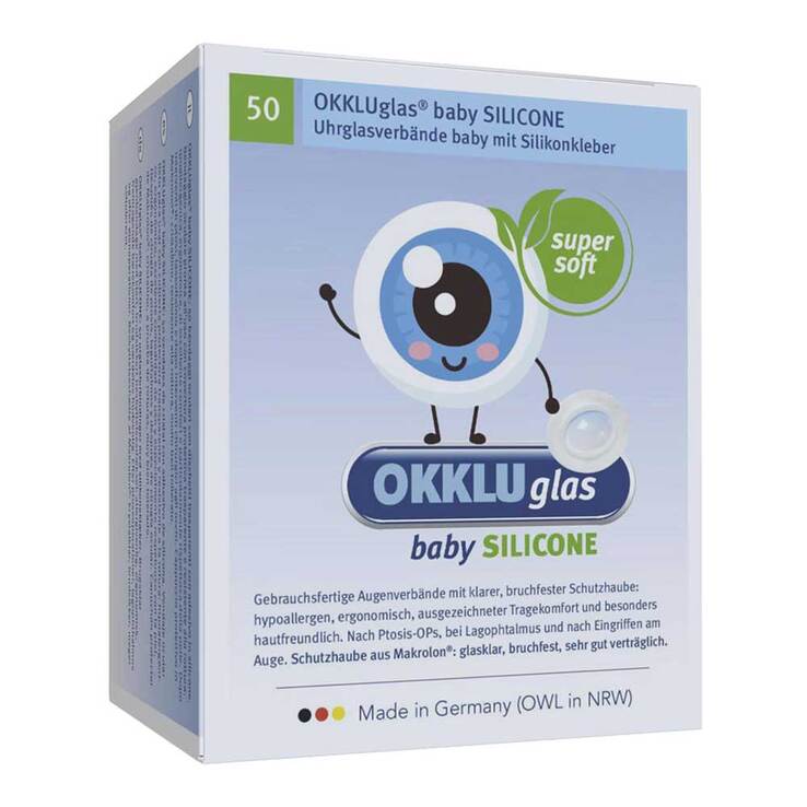 Okkluglas baby Silicone Uhrglasv.Silikonkleber - 1