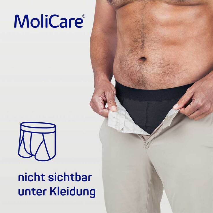 Molicare men Absorbent underwear + 5 Pads Größe M - 7