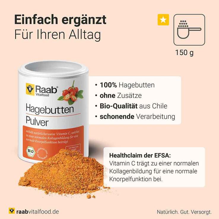 Raab Vitalfood Hagebutte Bio Pulver - 2