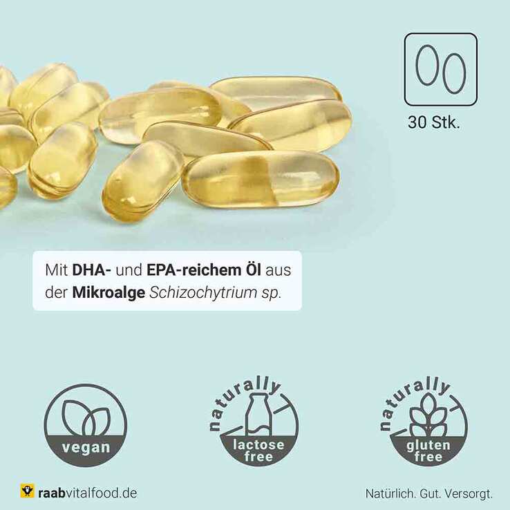 Raab Vitalfood Algenöl Omega-3 Kapseln - 2