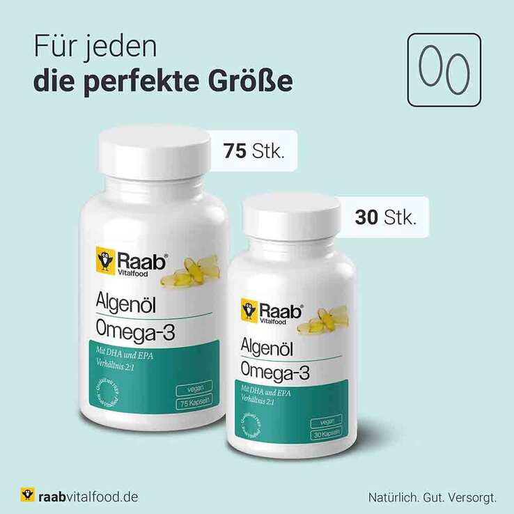 Raab Vitalfood Algenöl Omega-3 Kapseln - 4