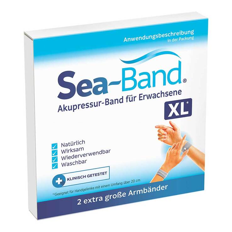 Sea-Band Akupressurband für Erwachsene XL grau - 1