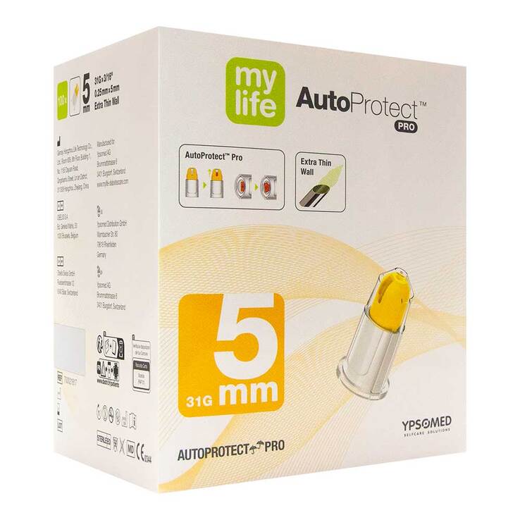 Mylife Autoprotect Pro Sich.-Pen-Nadeln 5 mm 31 G - 1