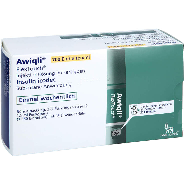 Awiqli 700 E / ml Injektionslösung Fertigpen 2x1050 E / + 28 Nad. 2X1.5 ...