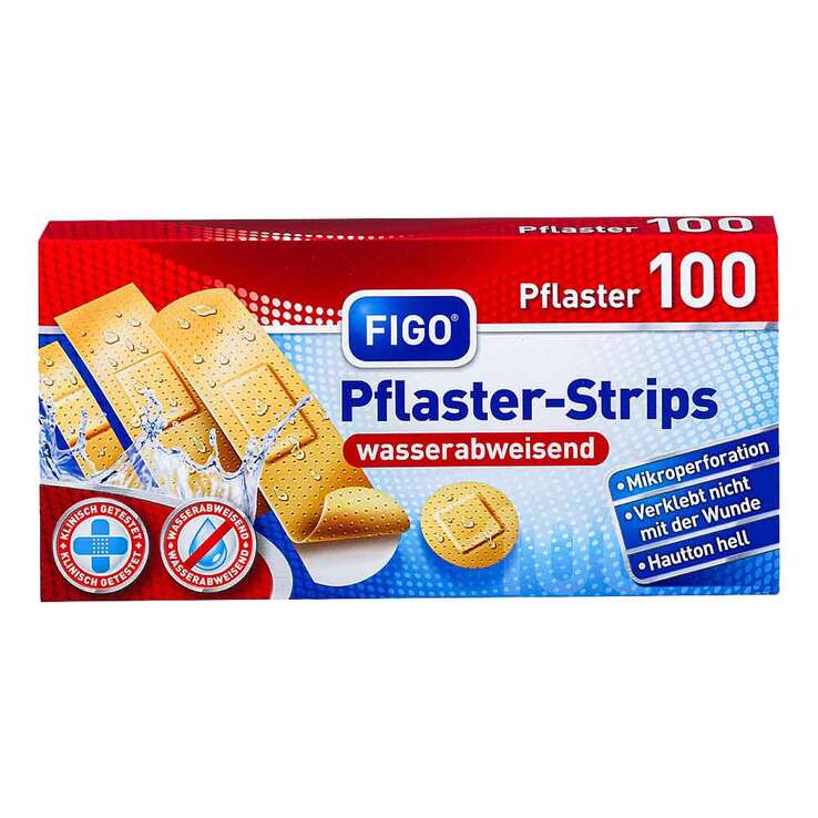Figo Pflasterstrips wasserabweisend standard 100 St