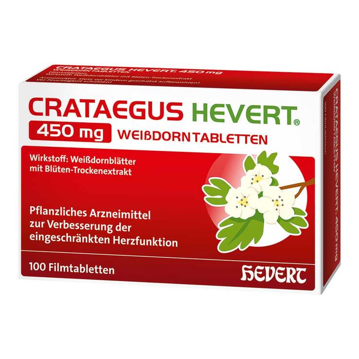 Crataegus Hevert 450 mg Weißdorntabletten - 1