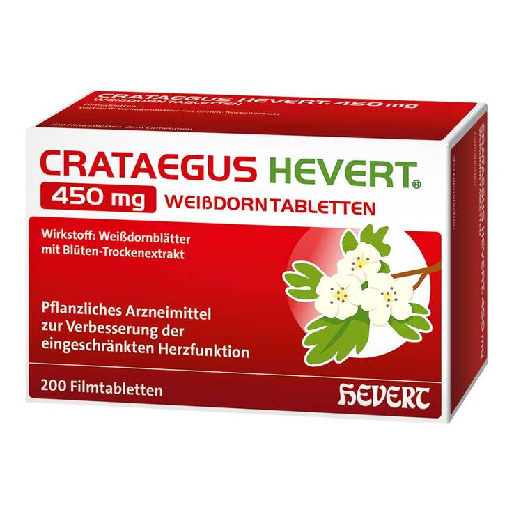 Crataegus Hevert 450 mg Weißdorntabletten - 1
