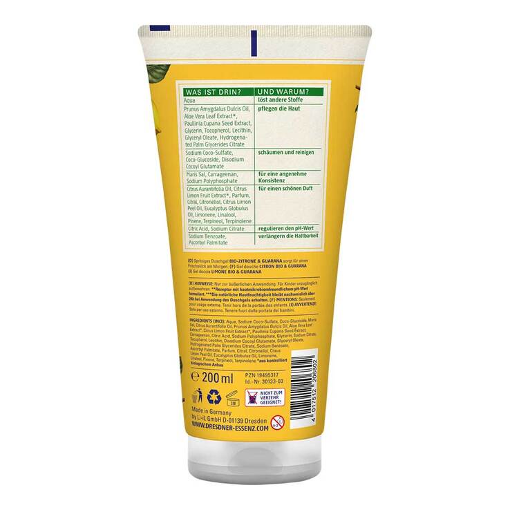 DE Duschgel Bio-Zitrone & Guarana - 2