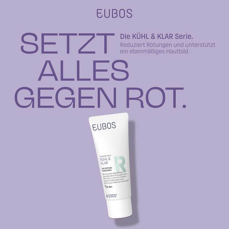 Eubos Kühl & Klar Anti-Rötung Tagescreme LSF 50 + - 2