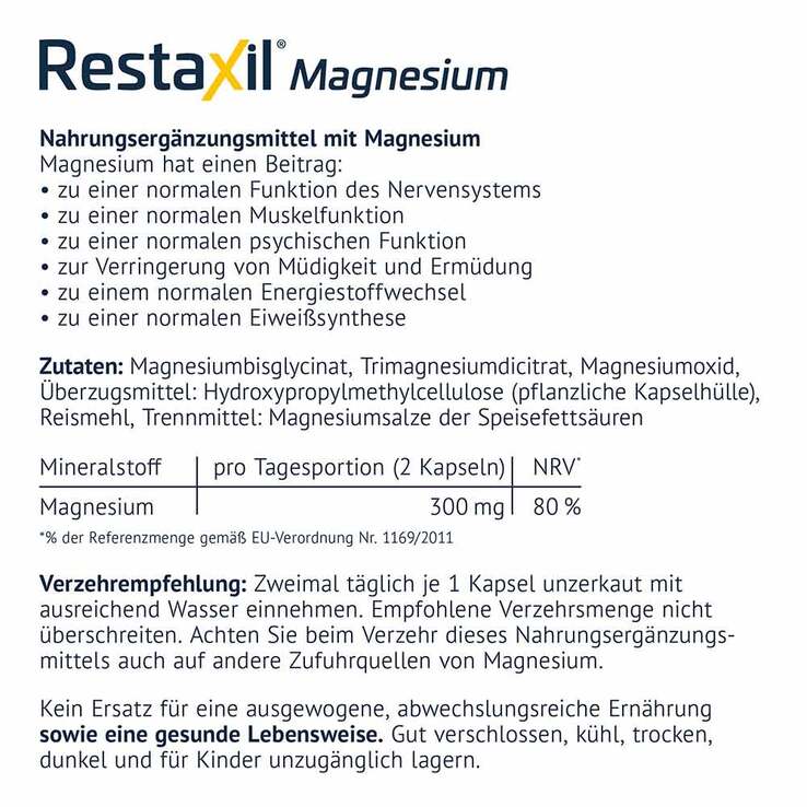 Restaxil Magnesium Kapseln - 5