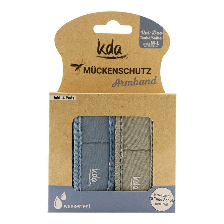 Mückenschutz Armband Erwachsene Duo taube / salbei - 1