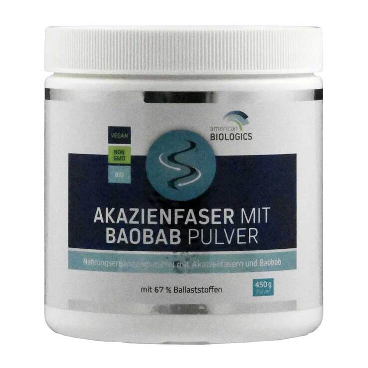Akazienfaser mit Baobab Pulver Bio American Biologics - 1