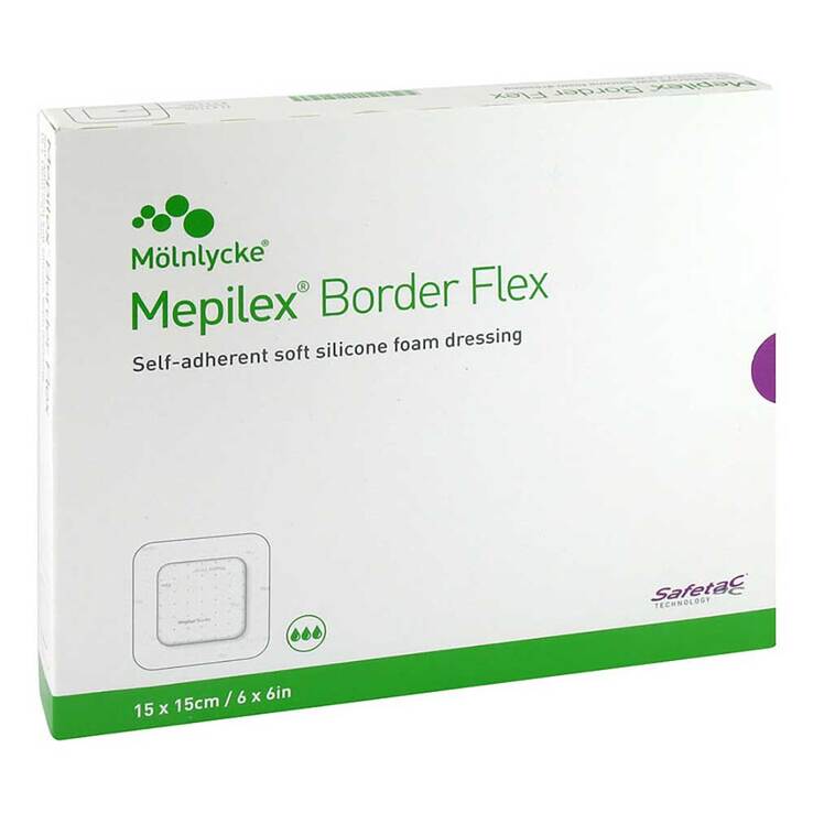 Mepilex Border Flex Schaumverband haft.15x15 cm - 1
